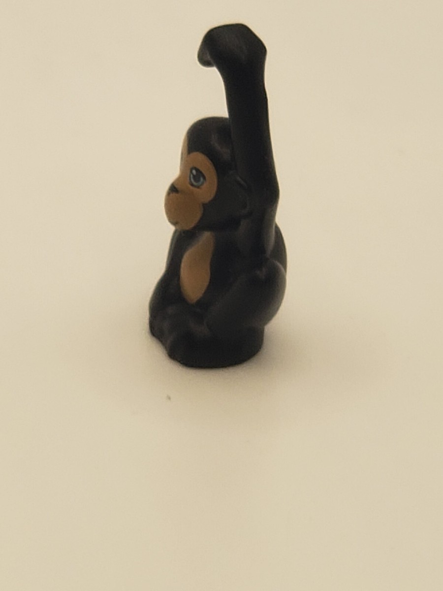 Lego Black Monkey Orangutan Friends Baby Medium Azure Eyes