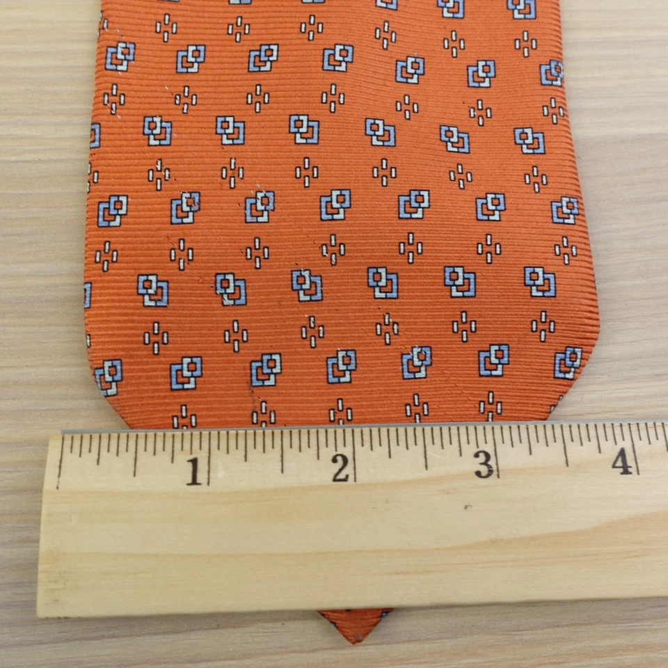 Corbata italiana de seda para hombre naranja quemada JOS A BANK traje preppy dinero antiguo ITALIA Foto 3 de 4