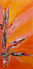 Original, cuadro acrílico, abstracto, único, pintura, marco de cuña lienzo 30x60