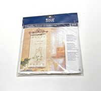 Rico Design Stickpackung Wandbehang ,,ChampagnergläSer‘‘ 20X51 Cm, Komplettset