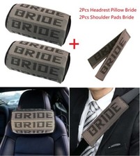 Bride Gradation Fabric Headrest Pillowgradation Seat Belt Cover Seat Material