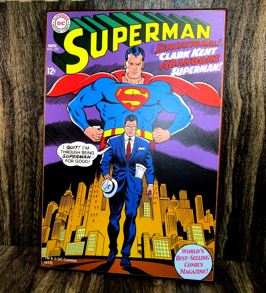 1980'ヴインテージSUPERMANスーパーマン壁掛け-