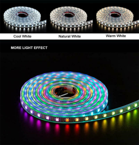SK6812 WS2812B IC LED strip light RGB RGBW 30/60/144 LED Pixels Addressable 5V - Picture 6 of 15