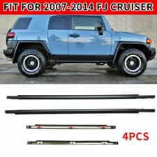 4x Window Weatherstrips Moulding Trim Seal Belt For 2007-2014 Toyota FJ Cruiser