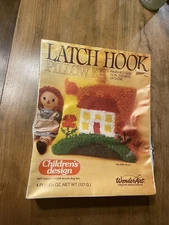 LATCH HOOK KIT WONDERART Childrens Design Pillow 15” Square #4786 “House”