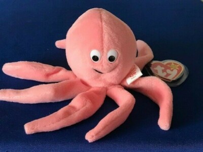 Ty Inky The Octopus Beanie Baby 4028 MINT, RARE, RETIRED
