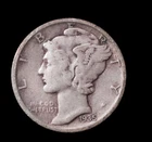 1935-D Mint 10C Mercury Silver Dime Extra Fine Lower Mintage *2860