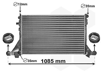 VAN Wezel 43002560 KüHler, MotorküHlung Passend FüR Nissan Opel Renault-image