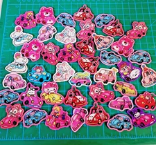 42 Kawaii Mixed Cartoon Acrylic Double Sided Flatback Planar Charms Cabochon Lot
