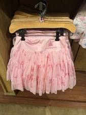 Disney Parks 2025 WDW Holiday Pinkmas Castle Skort Size Small New