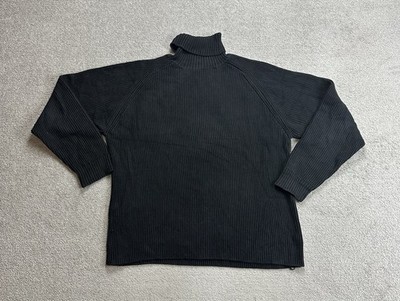 GAP Herren Pullover Sweater XL USA Retro Strickpullover Jumper 31609 Schwarz