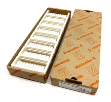 Weidmuller 1919940000 Terminal Marking Plate White ESG 5/10 MC NE WS PKG OF 400