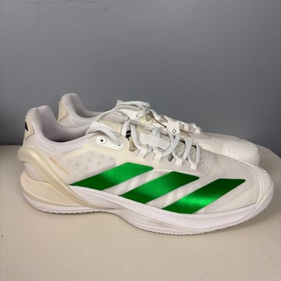 Adidas Adizero Cybersonic 2 Sneakers Tennis Shoes White Green JP7376 Men's Sz 12