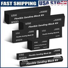  7Pcs Sanding Block Kit Flexible EVA Foam Wet...