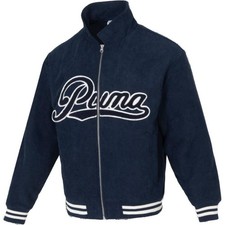 PUMA Logo Outdoor Casual Sports Zip Collar Jacket
