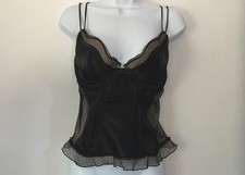 Black Satin Corset Top Same Style As Cote De Pablo NCIS Coquette Sirencore 36D