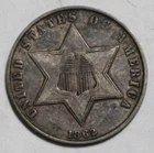 1862-P Three Cent Silver — photo from another recent sale