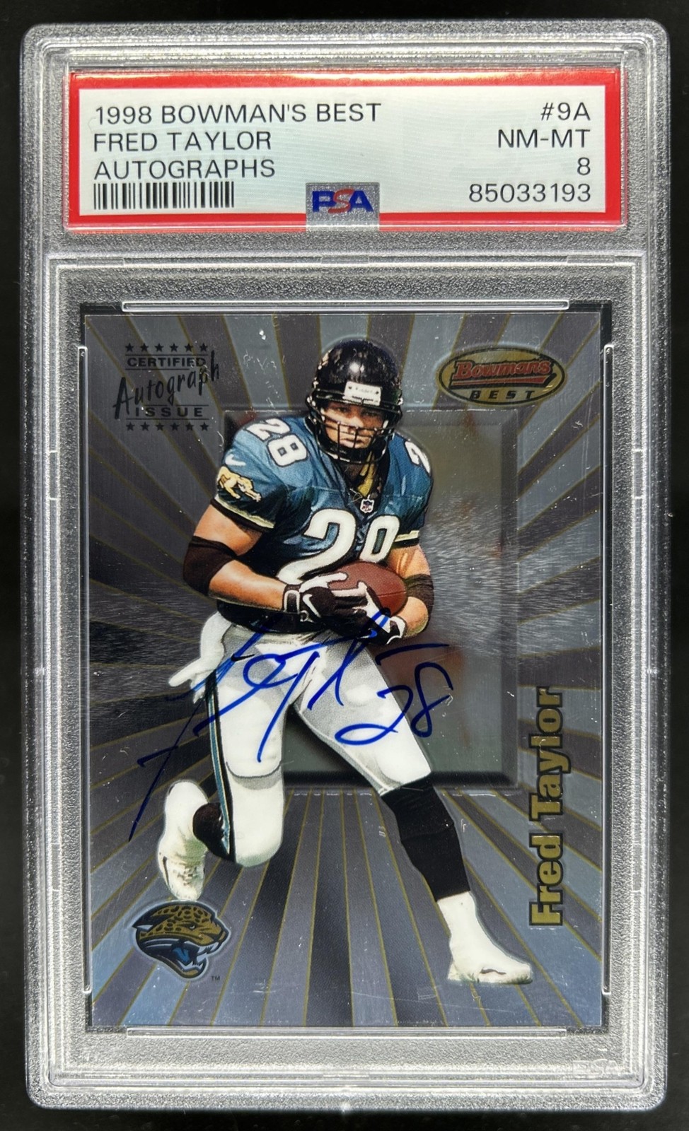 Fred Taylor Bowmans Best Autographs #9A Base