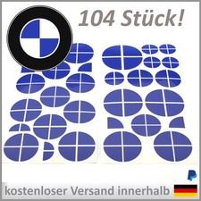 BMW Emblem Aufkleber Logo Vinyl 104x Blau E36 E46 E60 E61 E90 E91 E92 F80 F82