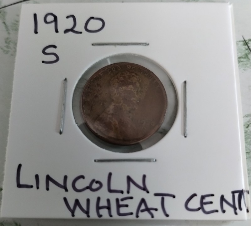 1920-S Lincoln cent 