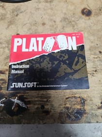PLATOON Nintendo NES Game Original SUNSOFT 1988 Instruction Manual Booklet *ONLY