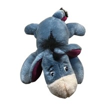 Disney Store Gray Eeyore Plush WinnieThe Pooh Beans Floppy Detachable Tail 15"