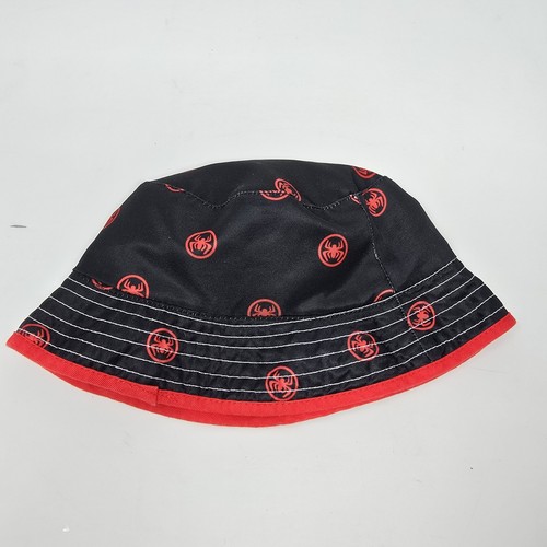 Marvel Spiderman Boys One Size Reversible Bucket Hat Tie Dye Logo - Picture 2 of 7