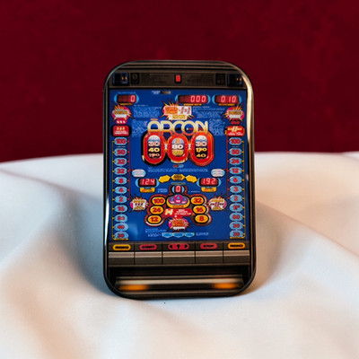 Arcon Blau | seltene Frontscheibe | Spielautomat Kühlschrankmagnet | NEU