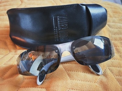 Vintage Killer Loop Y2K sunglasses ''E-life'' black/grey (made in Italy) + case