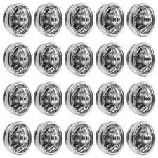 120 Pcs Mini Metal Snap Buttons 6 mm Flat Press for Clothing