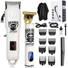 Professional Hair Clippers Barber Shaving Machine Cordless Beard Cutting Trimmer