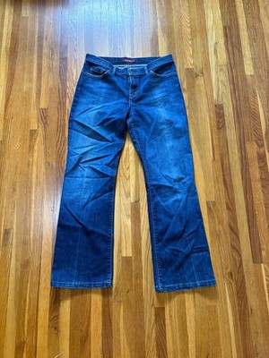 David Kahn Womens Bootcut Jeans Size 30 Dark Wash Denim Mid Rise
