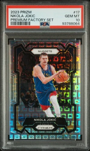 2023 Panini Prizm Basketball Premium Factory Set Nikola Jokic #17 PSA 9