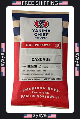 Cascade Pellet Hops - Premium 1lb Bag for Home Brewing