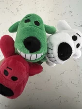 3x Multipet International Original Loofa Dog Mini 12 Inch Dog Toy Holiday Set