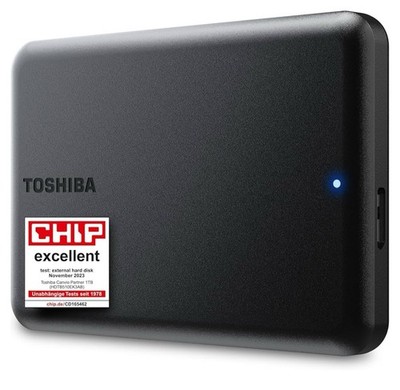 Toshiba Canvio Partner 4TB tragbare 2,5   Externe Festplatte, Schwarz - Brandneu
