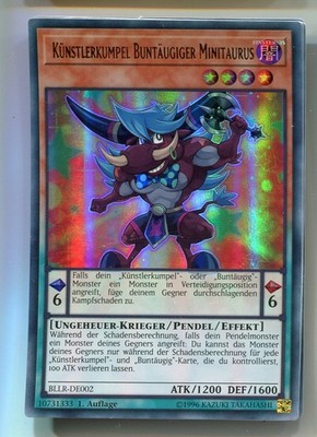 Yu-Gi-Oh! Künstlerkumpel Buntäugiger Minitaurus Ultra Rare BLLR-DE002