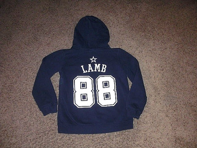 Dallas Cowboys CEEDEE LAMB blue Hoodie Sweatshirt Youth Medium