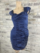 Y2K Style Vintage GUESS Polka-dot Mini Dress, Sz  4 Rockabilly Pin-up Clubwear