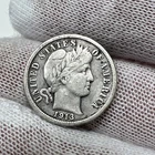 1913 Barber Dime. 90% Silver.  Nice Higher Grade Old US Coin!