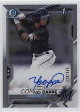 2021 Bowman Chrome Prospect Refractor 229/499 Yiddi Cappe #CPA-YC Auto 0q4s