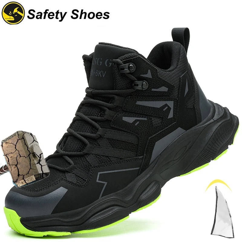 Work Sneakers Steel Toe Shoes Men Safety Shoes Puncture-Proof protective shoes