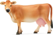 Image of SCHLEICH 13967 FARM WORLD Jersey Cow Figurine for ages 3+, Black