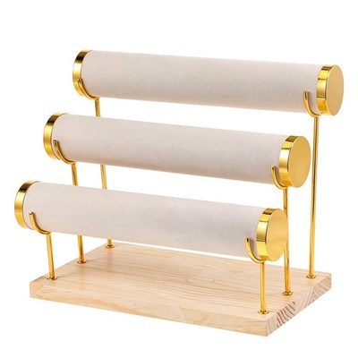 FdcZeyxior Bracelet Holder Display Stand Bangle Organizer 3 Tier Jewelry Disp...