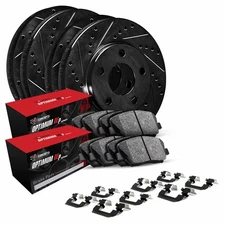 R1 Concepts Whuh2 74032 R1 Concepts Black Drilled Slotted Rotors With 5000 Oep