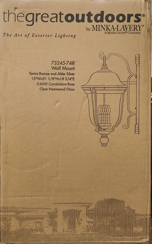 Minka LaveryHavenwood 5-Light Tauira Bronze, Alder Silver Outdoor Wall Sconce - Picture 2 of 2