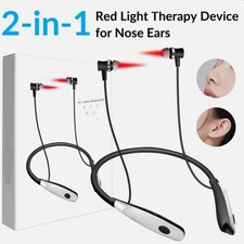 Tinnitus Relief Earplug Nose Nasal Rhinitis Red Light Cold Laser Therapy Device