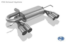  Duplex Sportauspuff Audi S3 8L 2x80mm rund scharf gerade ohne Absorber