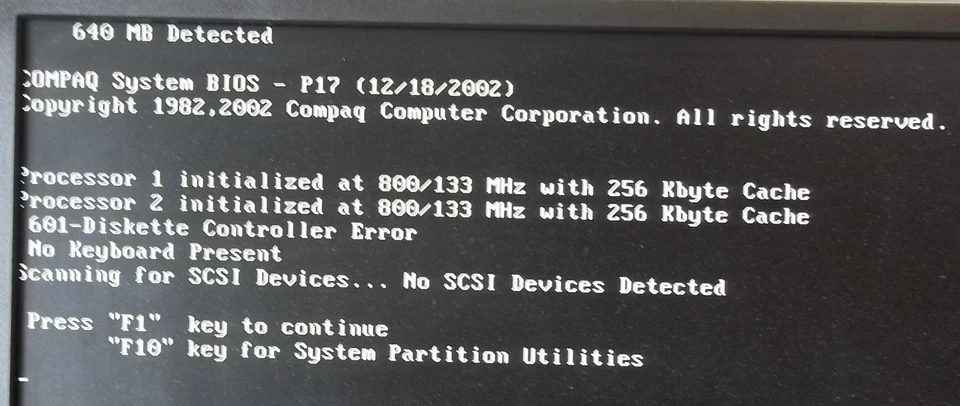 matched pair Slot 1 CPU Intel Pentium III 800Mhz 800/256/133/1.65V SL3XQ - Image 2 of 4