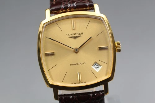 [Near MINT] Longines Cal. L634.1 634 3035 Gold Dial Date Automatic Men's Watch